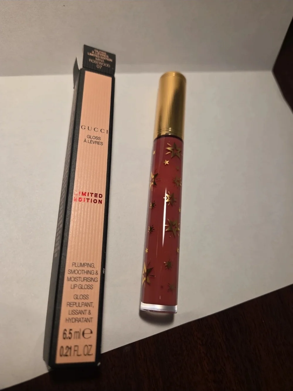 Gucci Lip Gloss in Dusty Rose with Gold Accents